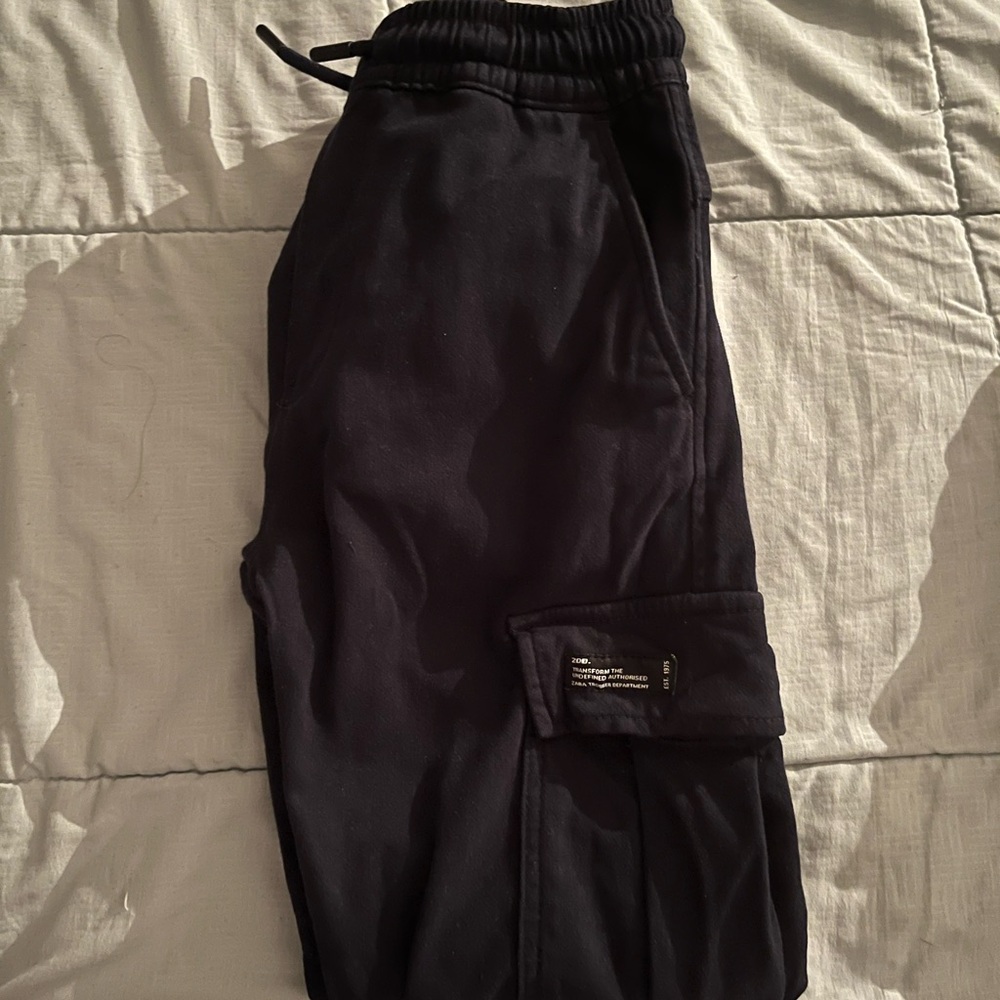 Zara boys stretch cargo pants.